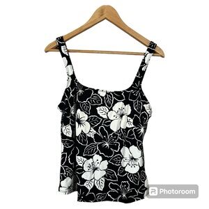 Lands End Tankini Swimsuit Top and Bottom Size 18